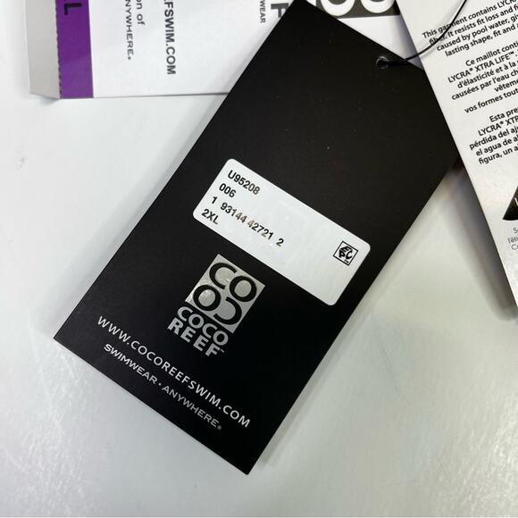 Coco Reef Classic Solids Impulse Rollover Bikini bottoms black -2XL - Picture 11 of 12